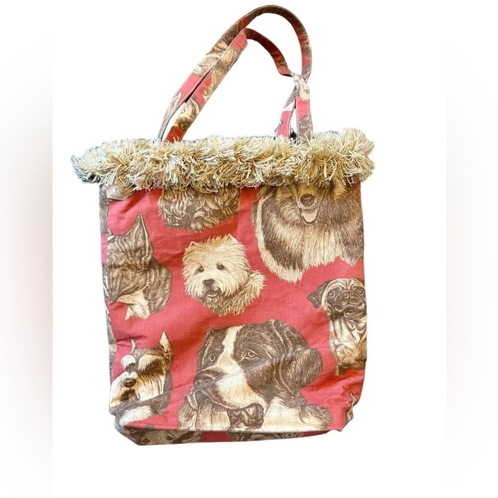 Handmade Tote Featuring Various Dog Breeds​​​​​​